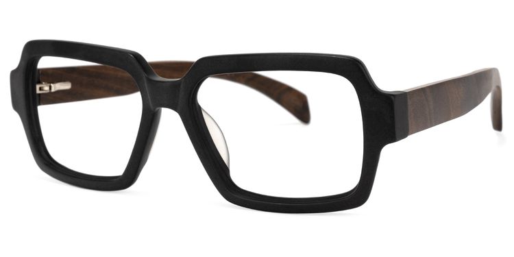 Nikki Square Black Glasses