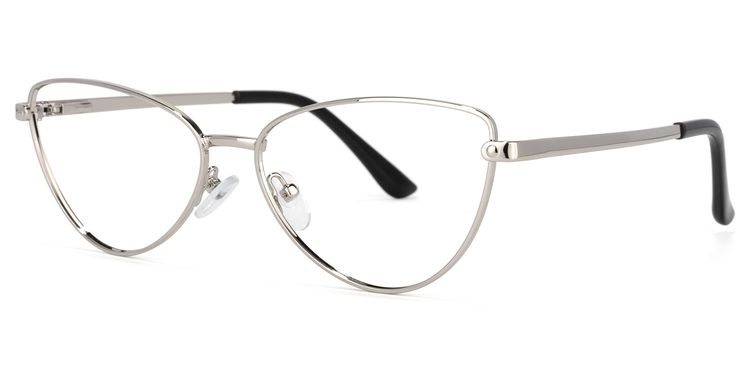 Lorenzo Cateye Silver Glasses