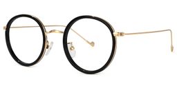 Ruffin Round Black Glasses1