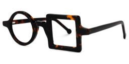 Paola Asymmetric Tortoise Glasses1