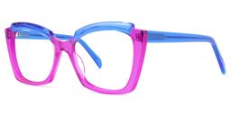 Benesa Browline Purple Glasses1
