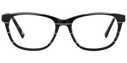 Willy Rectangle Black Glasses0