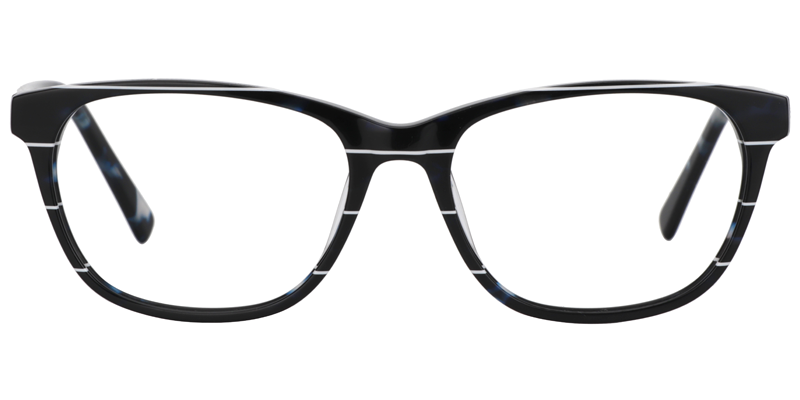 Willy Rectangle Black Glasses