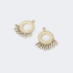Stylish Weave White Earrings0