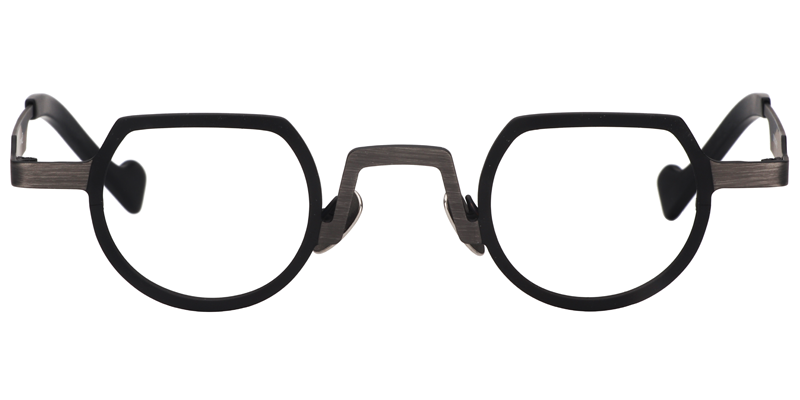 Timothy Round Black Glasses