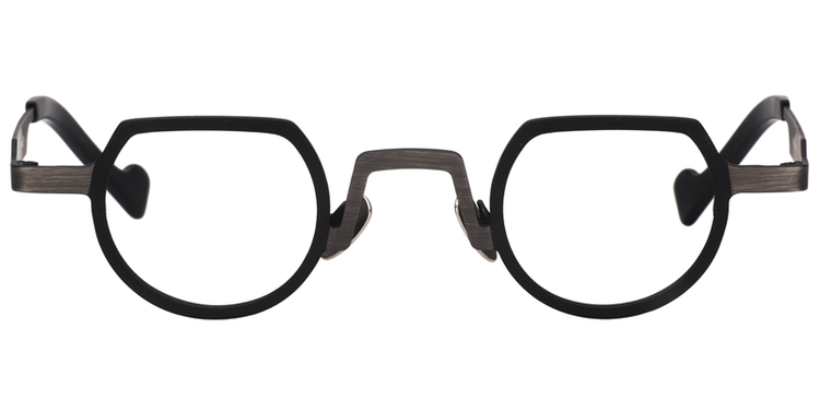 Timothy Round Black Glasses