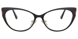 Geraldine Cateye Black Glasses 0