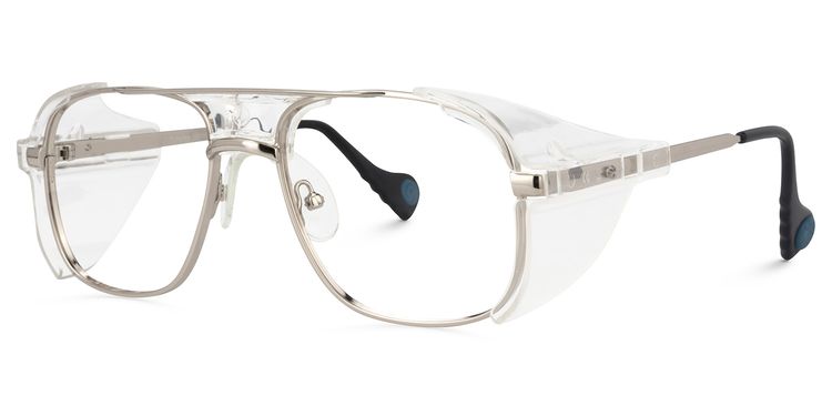 Dickinson Aviator Silver Glasses