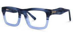 Riley Rectangle Blue Glasses1