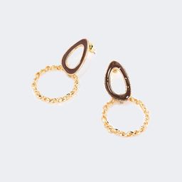 Stylish Twisted Drop Earrings0