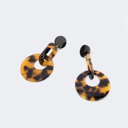 Stylish Tortoise Acetate Earrings0