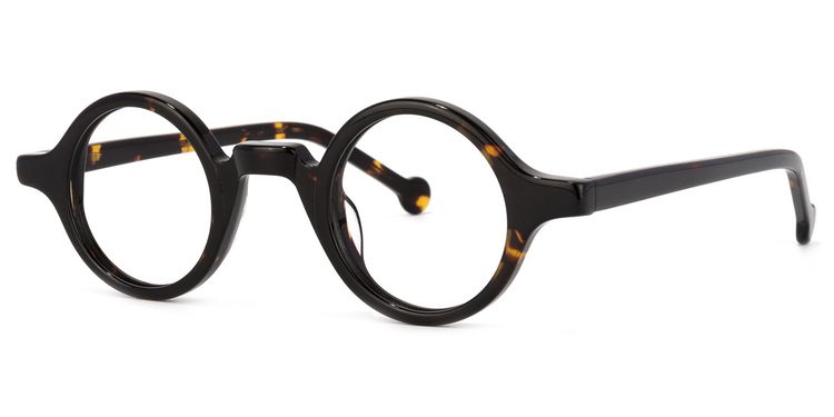 Arale Round Tortoise Glasses