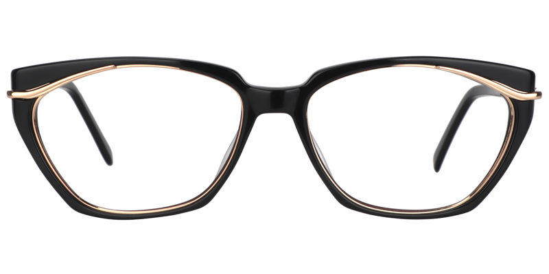 Rectangle Black Glasses0