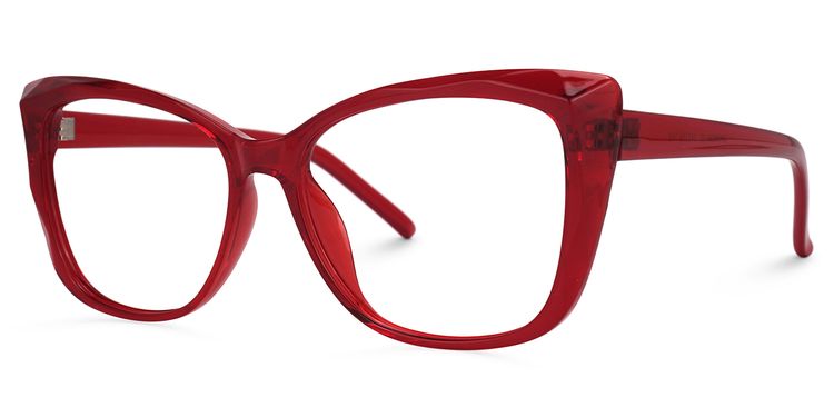 Farris Square Red Glasses