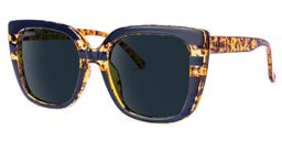 Brenda Square Dark-Blue Sunglasses1
