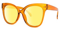Mario Cateye Earthy-Yellow Sunglasses1