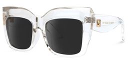 Alberta Cat Eye Clear Sunglasses1