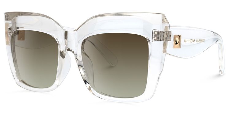 Alberta Cat Eye Clear Sunglasses
