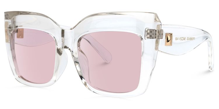 Alberta Cat Eye Clear Sunglasses