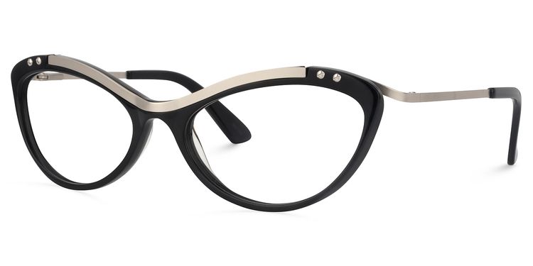Draper Cat Eye Black Glasses