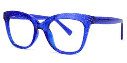 Santiago Cateye Blue Glasses1