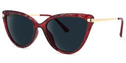 Lucas Cateye Red Sunglasses1