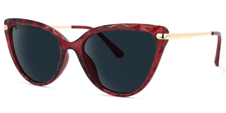 Lucas Cateye Red Sunglasses