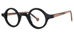 Arale Black Round Glasses1