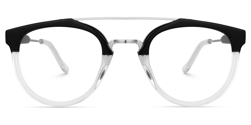 Watson Aviator Black-Clear Glasses 