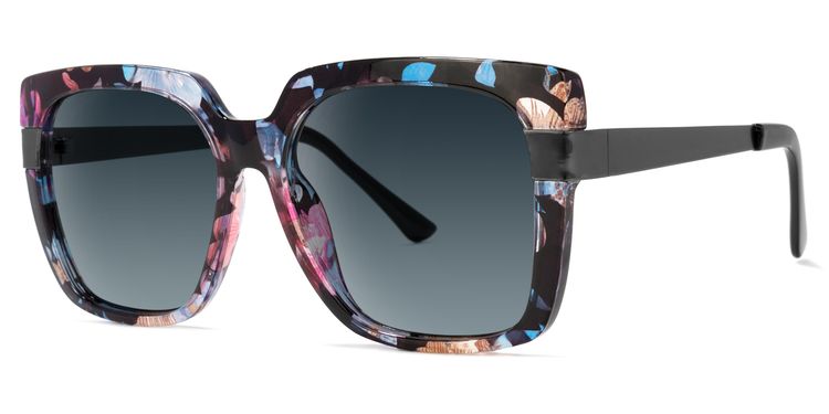 Reeves Square Floral Sunglasses