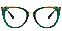 Dalton Cat Eye Green Glasses0