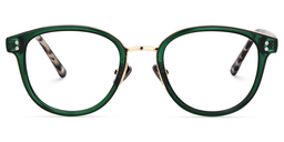 Matthew Round Green Glasses0