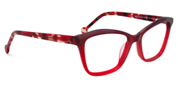Cheryl Rectangle Red Glasses2