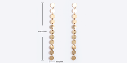 Vintage Long-chain Shaped Wafer Earrings2