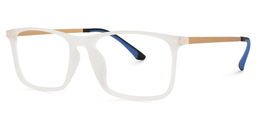 Chick Rectangle White Glasses2
