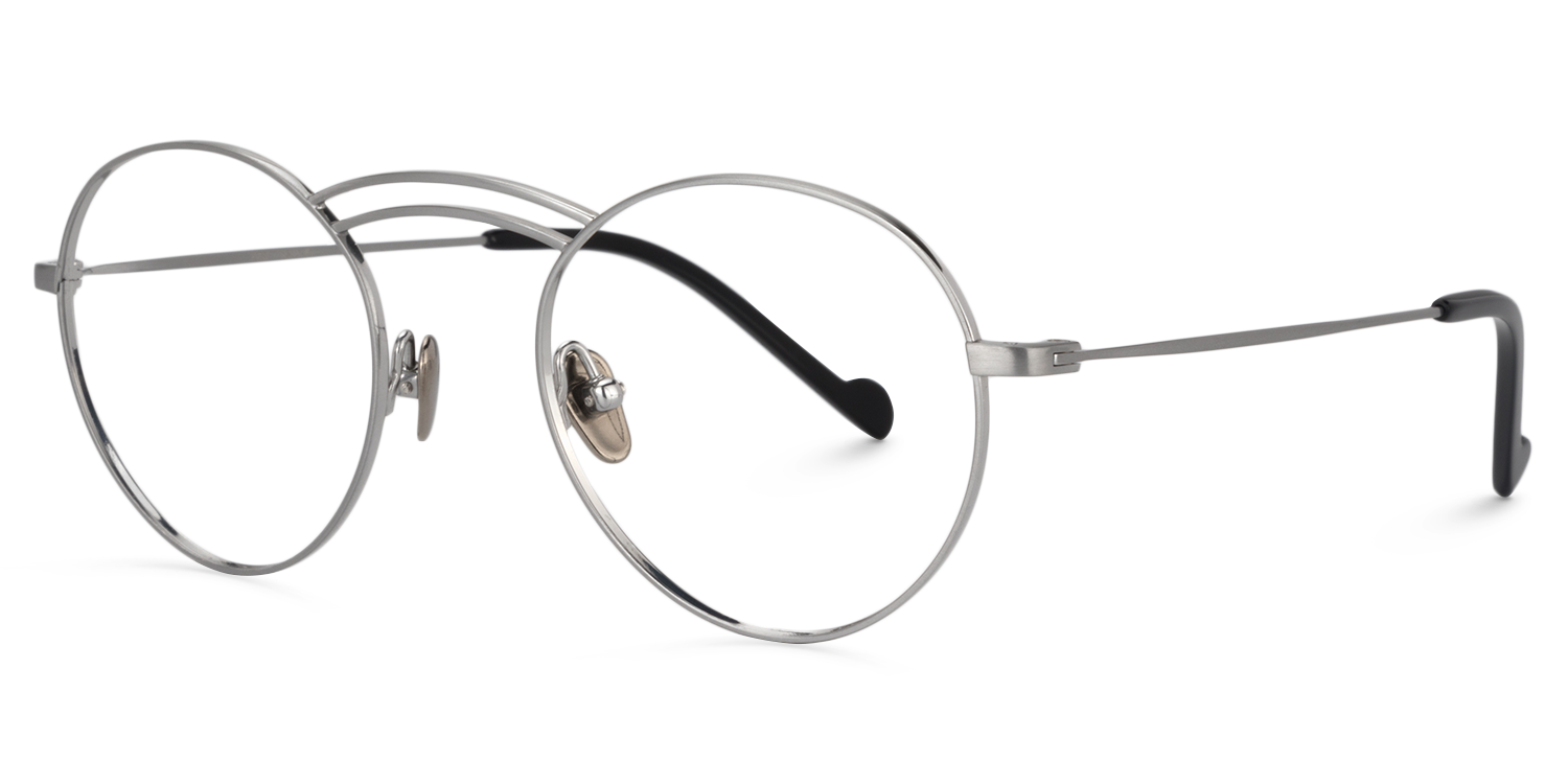Round Silver Glasses | Zeelool Glasses3