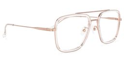 Nayeli Aviator Clear Glasses2