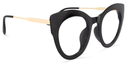 Demetrius Cat Eye Black Glasses2