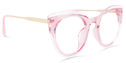 Demetrius Cat Eye Pink Glasses2