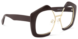 Frankie Geometric Brown Glasses3