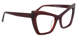 Driscoll Cateye Dark-Red Glasses2