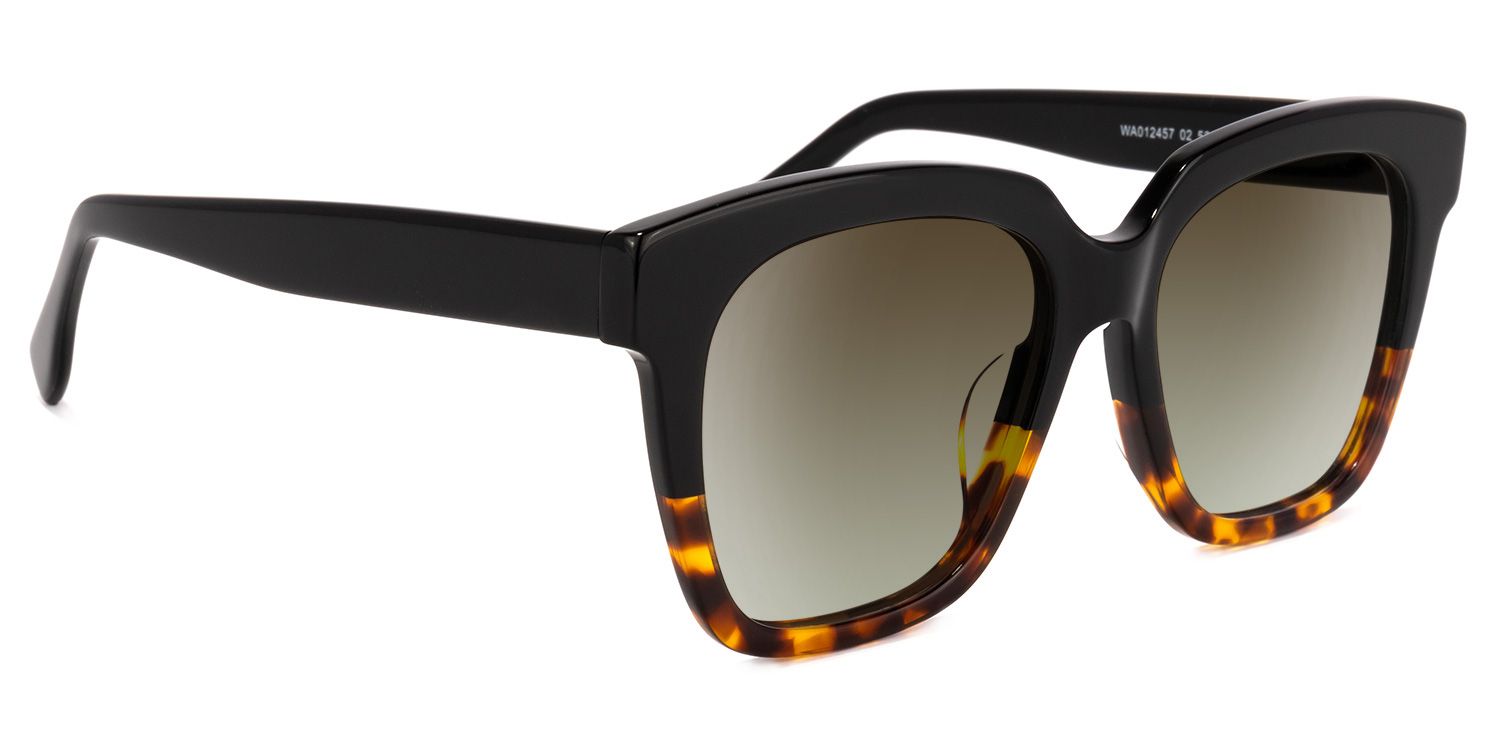 Xion Square Tortoise Sunglasses for Women & Men | ZEELOOL UK2