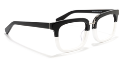 Hargett Rectangle Black-White Glasses2
