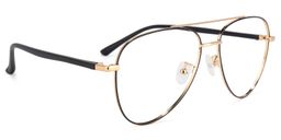 Paige Aviator Black-Gold Glasses2