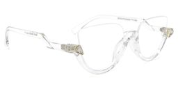 Felicia Cat Eye Clear Glasses (Z-shaped Arms)2