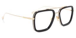 Gifford Black-Gold Aviator Glasses1