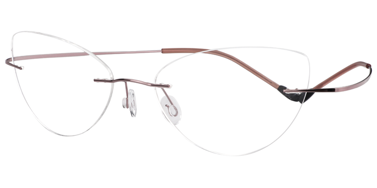 Evelyn Cat Eye Pink Glasses