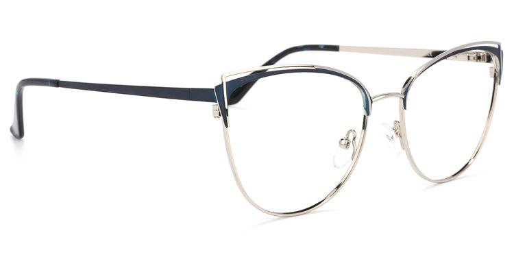 Faust Cateye Dark-Blue Glasses