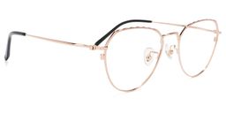 Francis Geometric Rose-Gold Glasses1