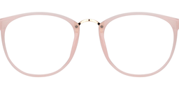 Shirley Round Transparent Pink Glasses2